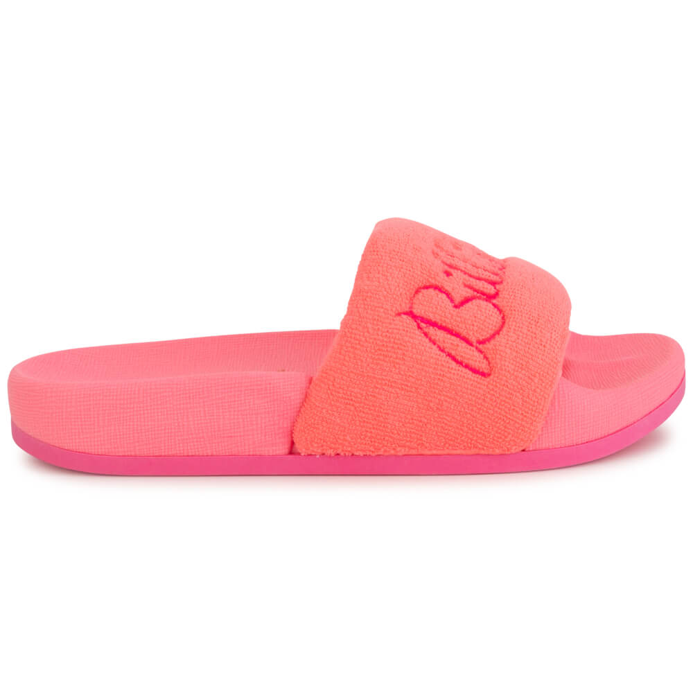 Billieblush Girls Fuschia Aqua Slides
