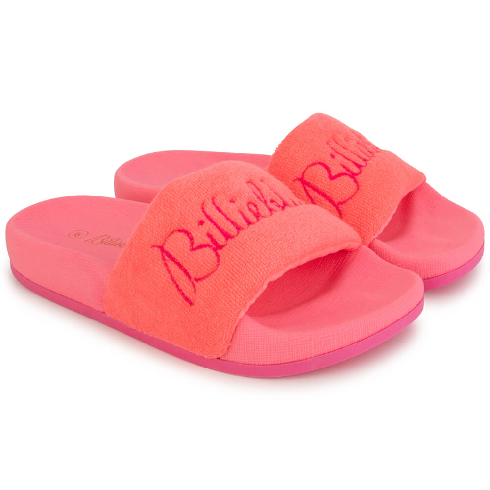 Billieblush Girls Fuschia Aqua Slides