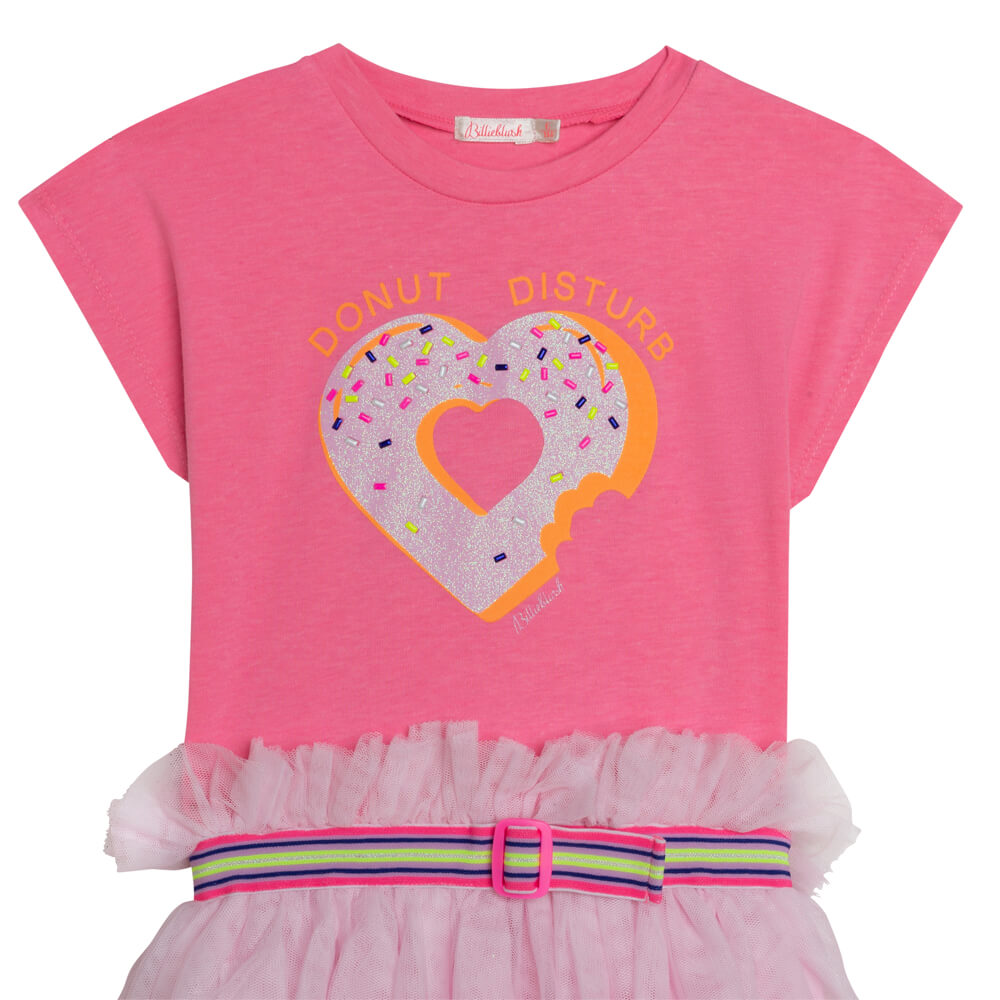 Billieblush Girls Neon Pink Dress