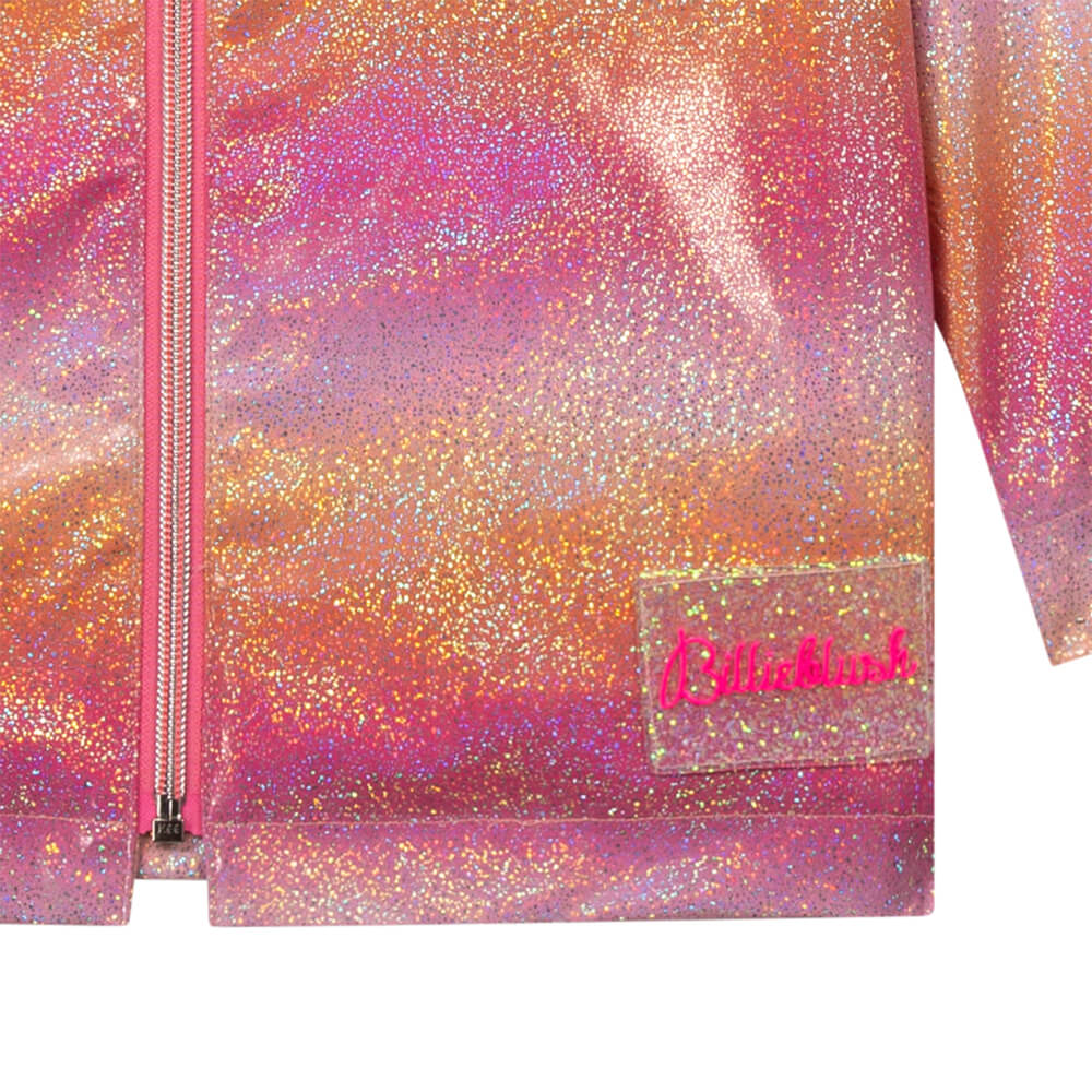 Billieblush Girls Pink Orange Rain Coat