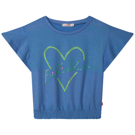 Billieblush Girls Blue Short Sleeves T-Shirt