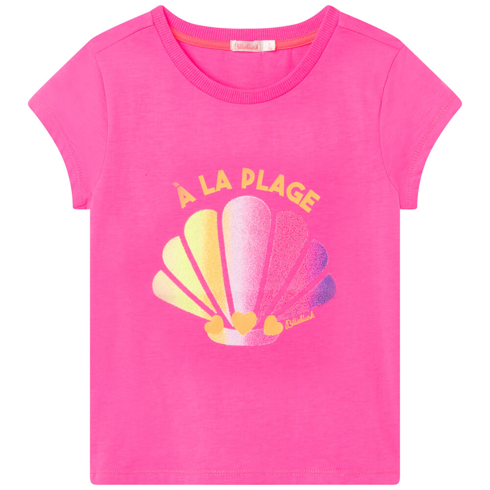 Billieblush Girls Neon Pink T-Shirt