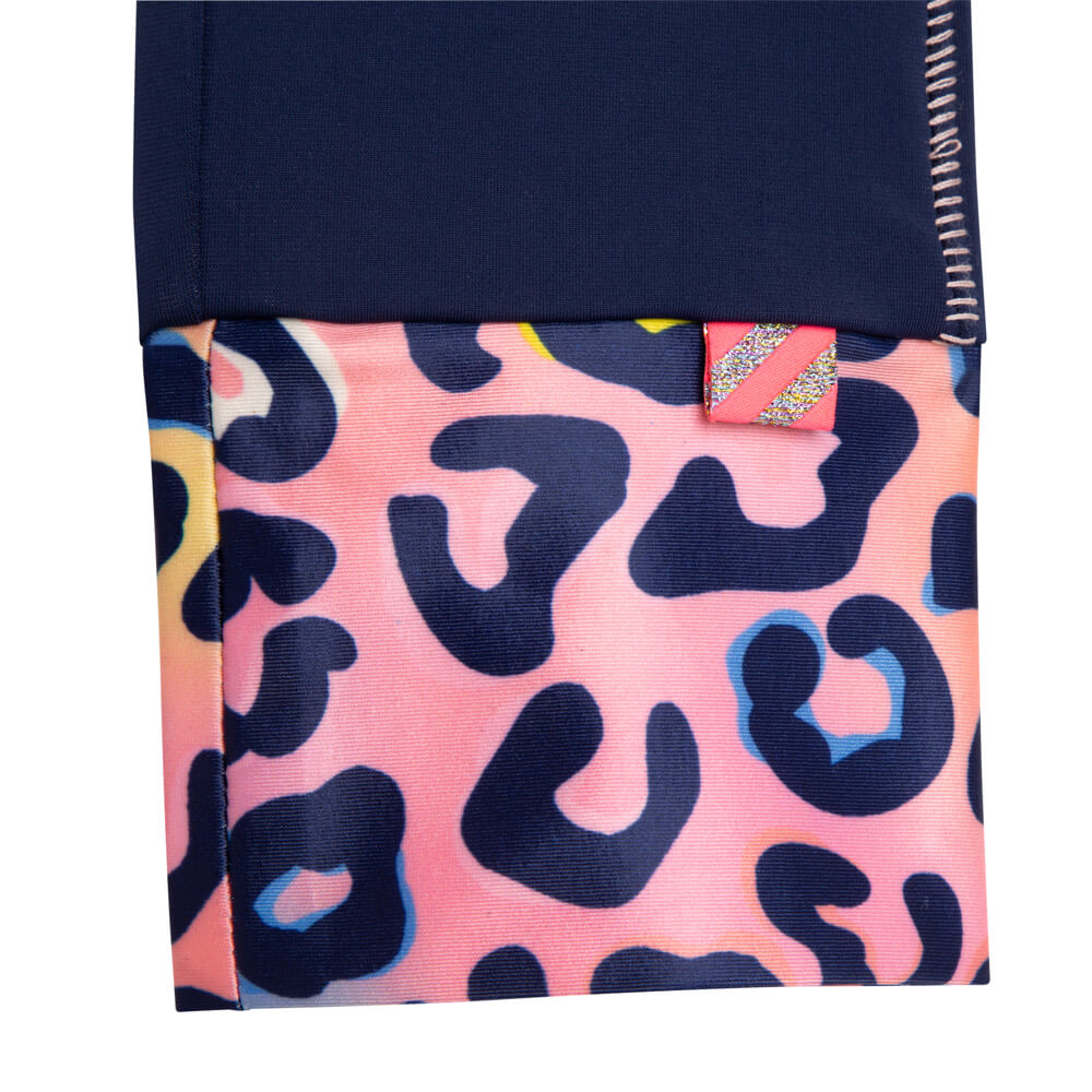 Billieblush Girls Navy Leggings With Logo