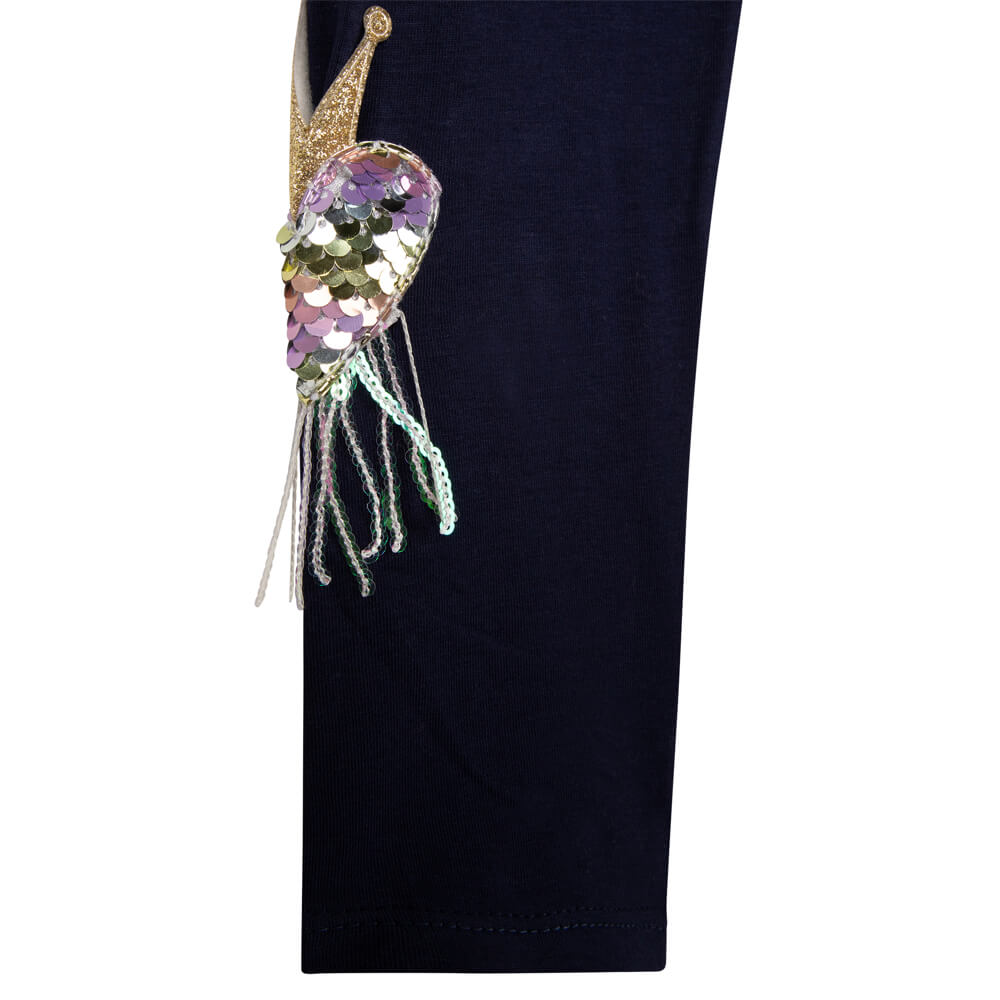 Billieblush Girls Navy Leggings