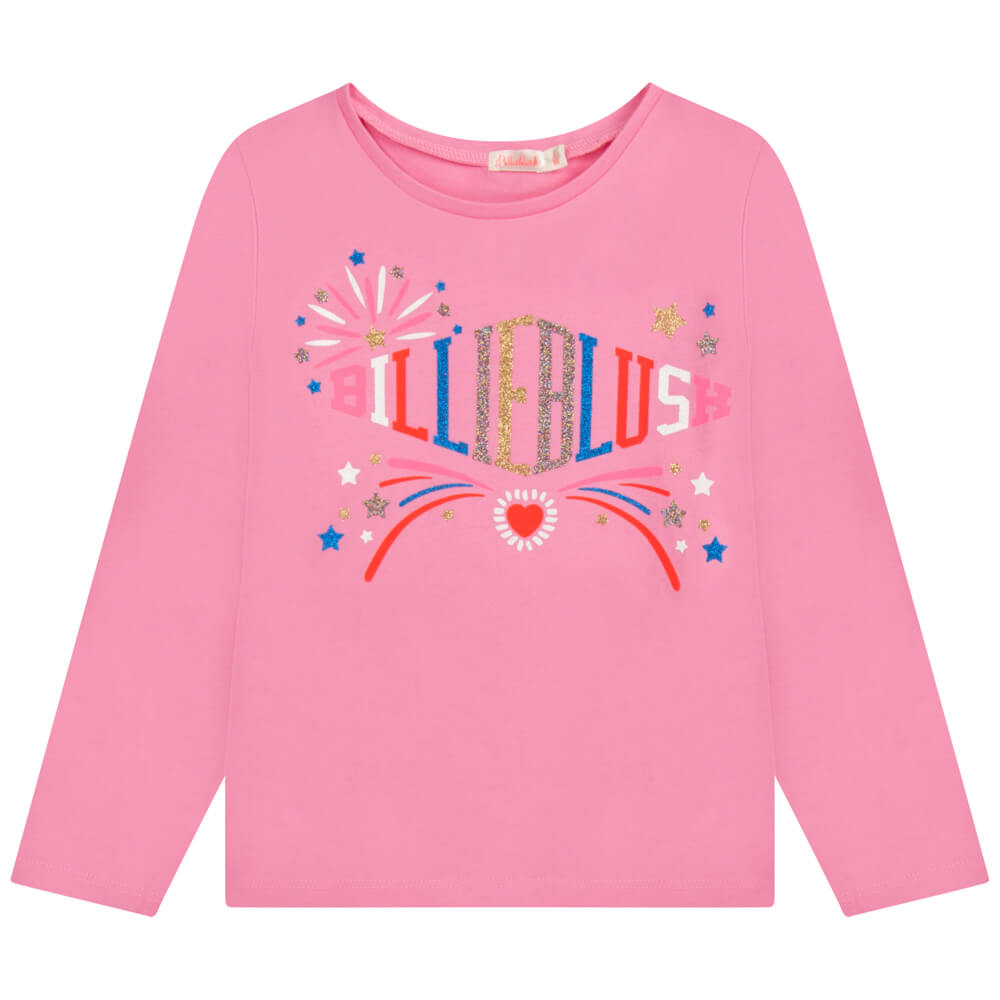 Billieblush Girls Pink Long Sleeve T-Shirt
