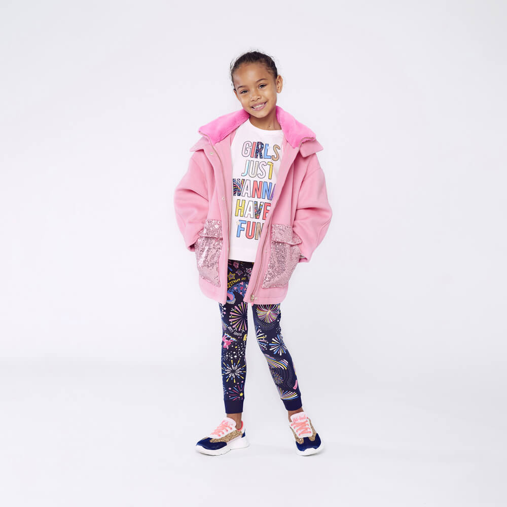 Billieblush Girls White Long Sleeve T-Shirt