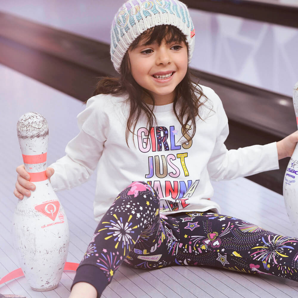 Billieblush Girls White Long Sleeve T-Shirt