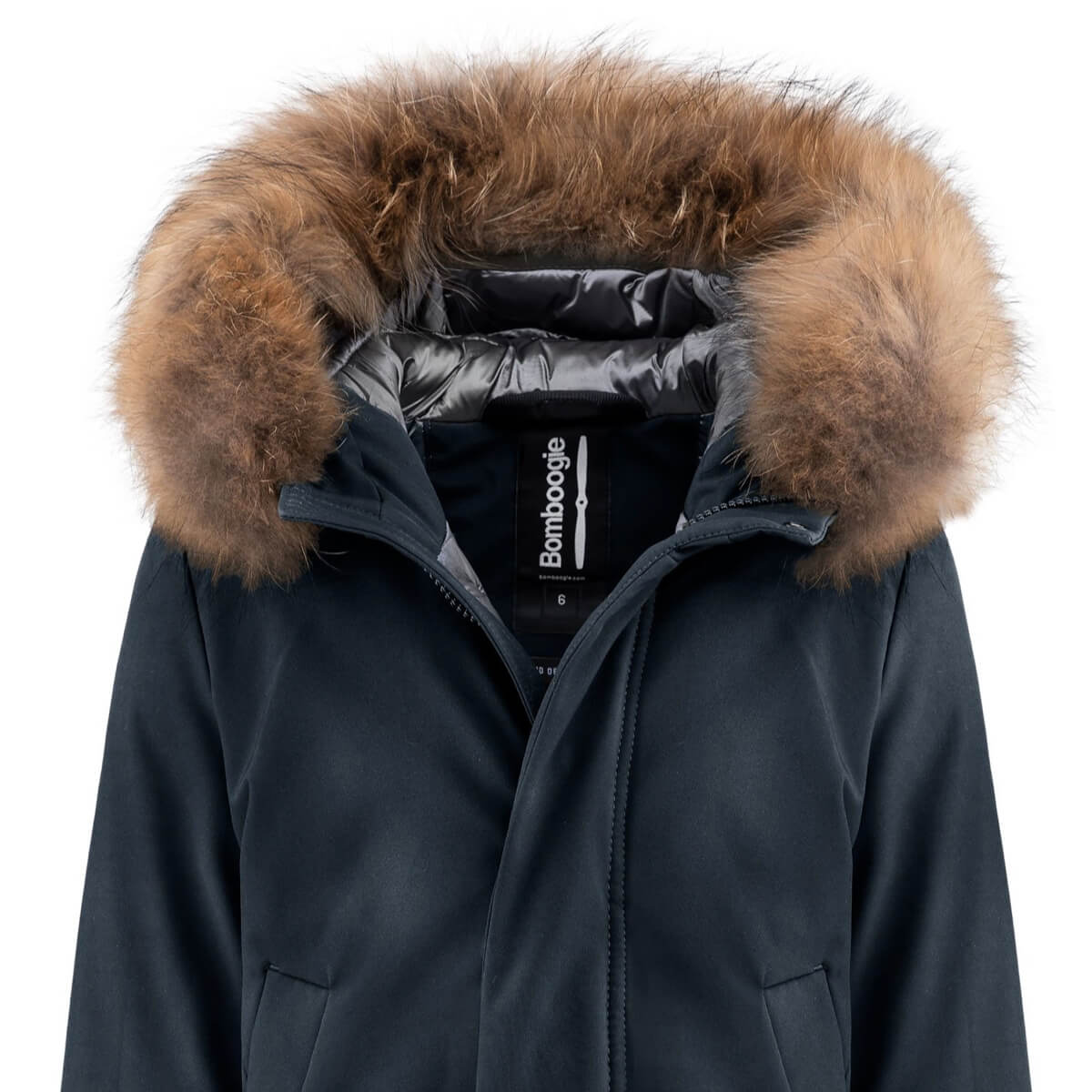 Bomboogie Kids, Boys Long Parka Jacket with Fur Hood