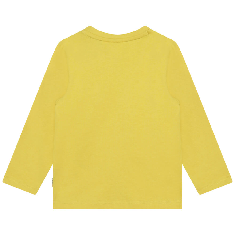 Boss Kidswear Baby Boys Yellow Long Sleeves T-Shirt