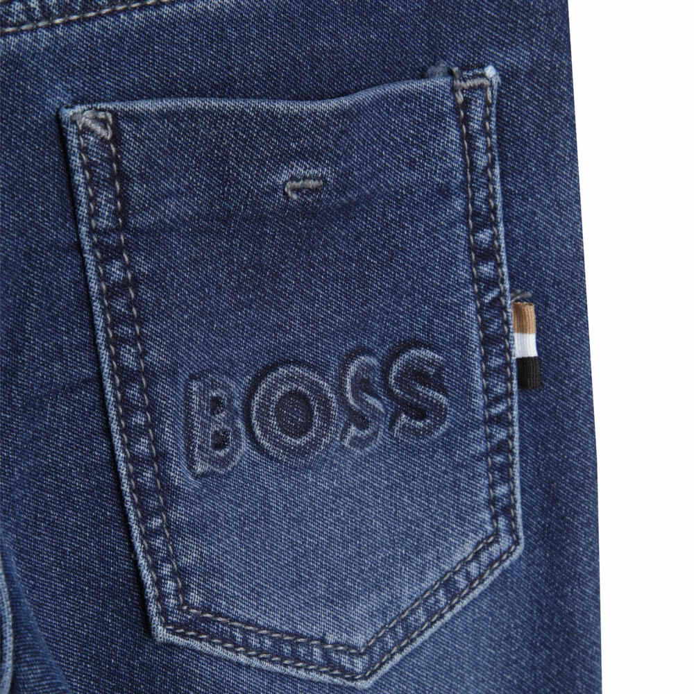 Boss Kidswear Boys Navy Denim Trousers
