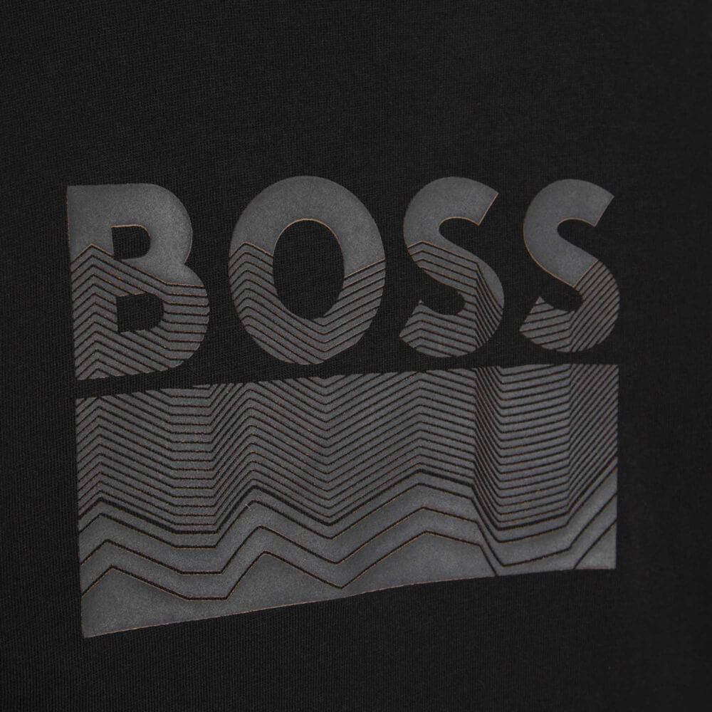 Boss Kidswear Boys Black Short Sleeves Cotton T-Shirt