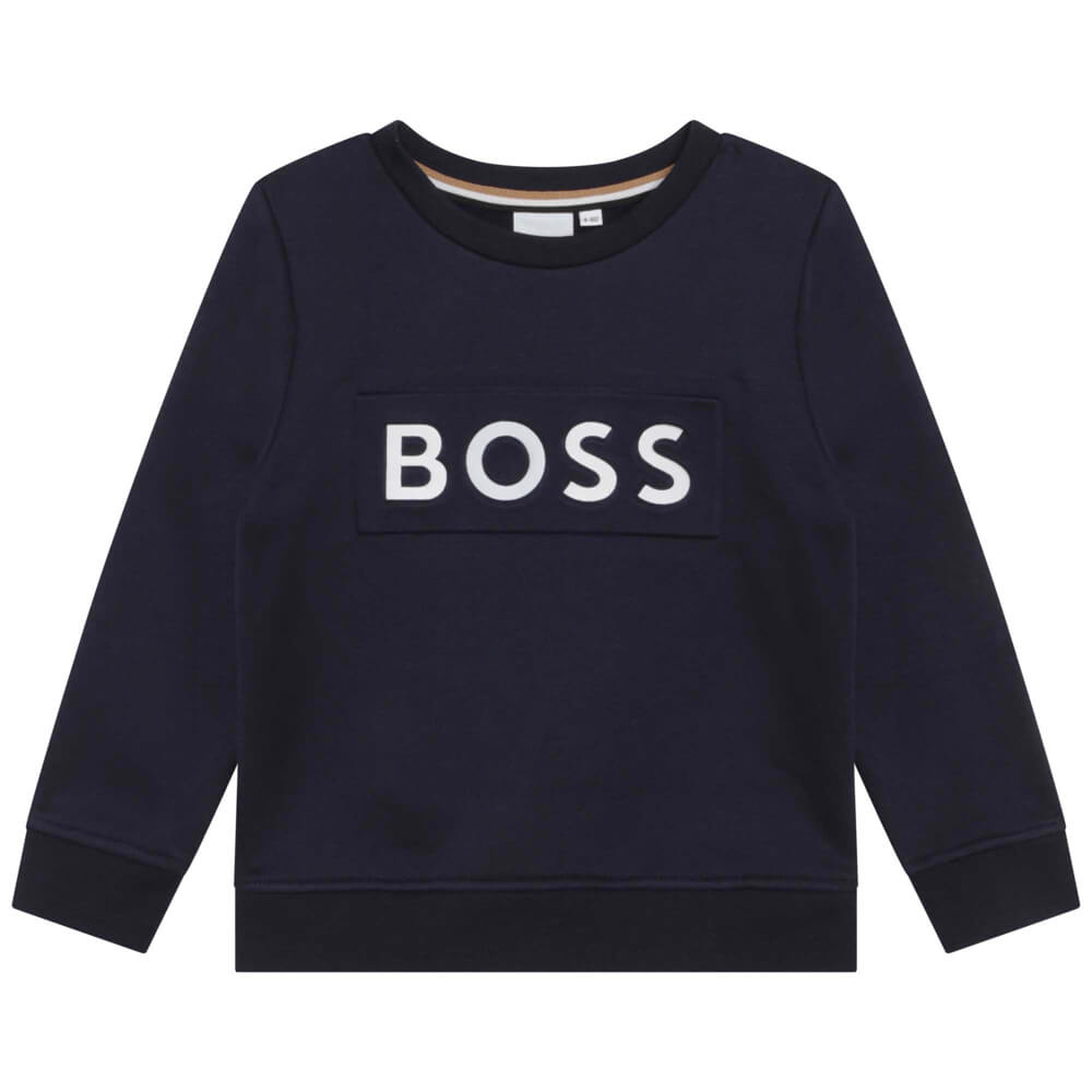 Boss Kidswear Boys Navy Blue Sweatshirt