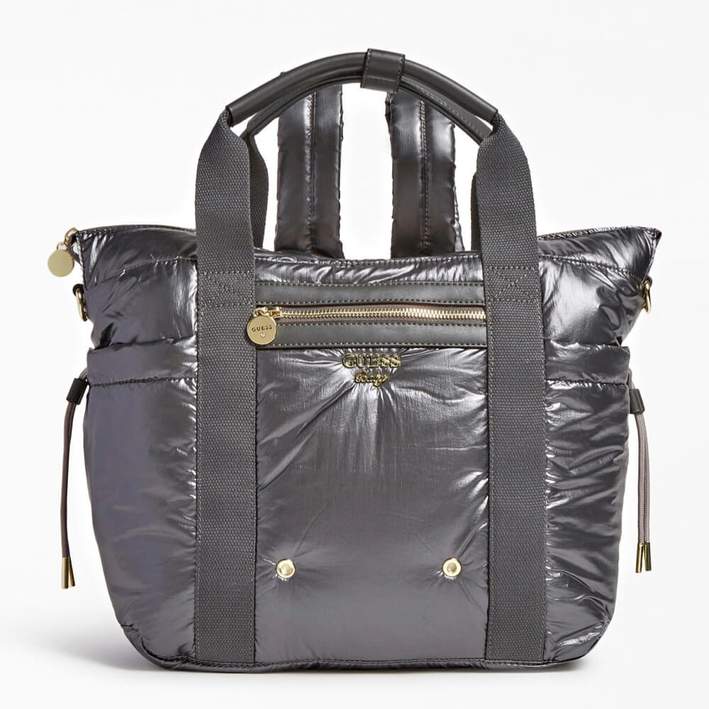 Guess Unisex Black Babys Changing Bag With Mat