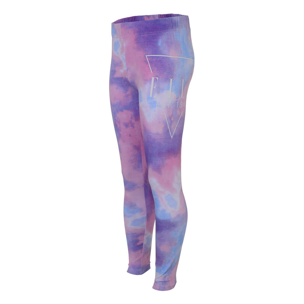 Elle Girls Crystal Blue Cloud Leggings