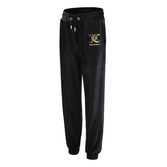 Juicy Couture Girls Black Corduroy Velour Joggers