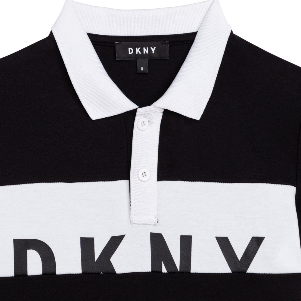 DKNY Boys, Short Sleeve Polo, Black