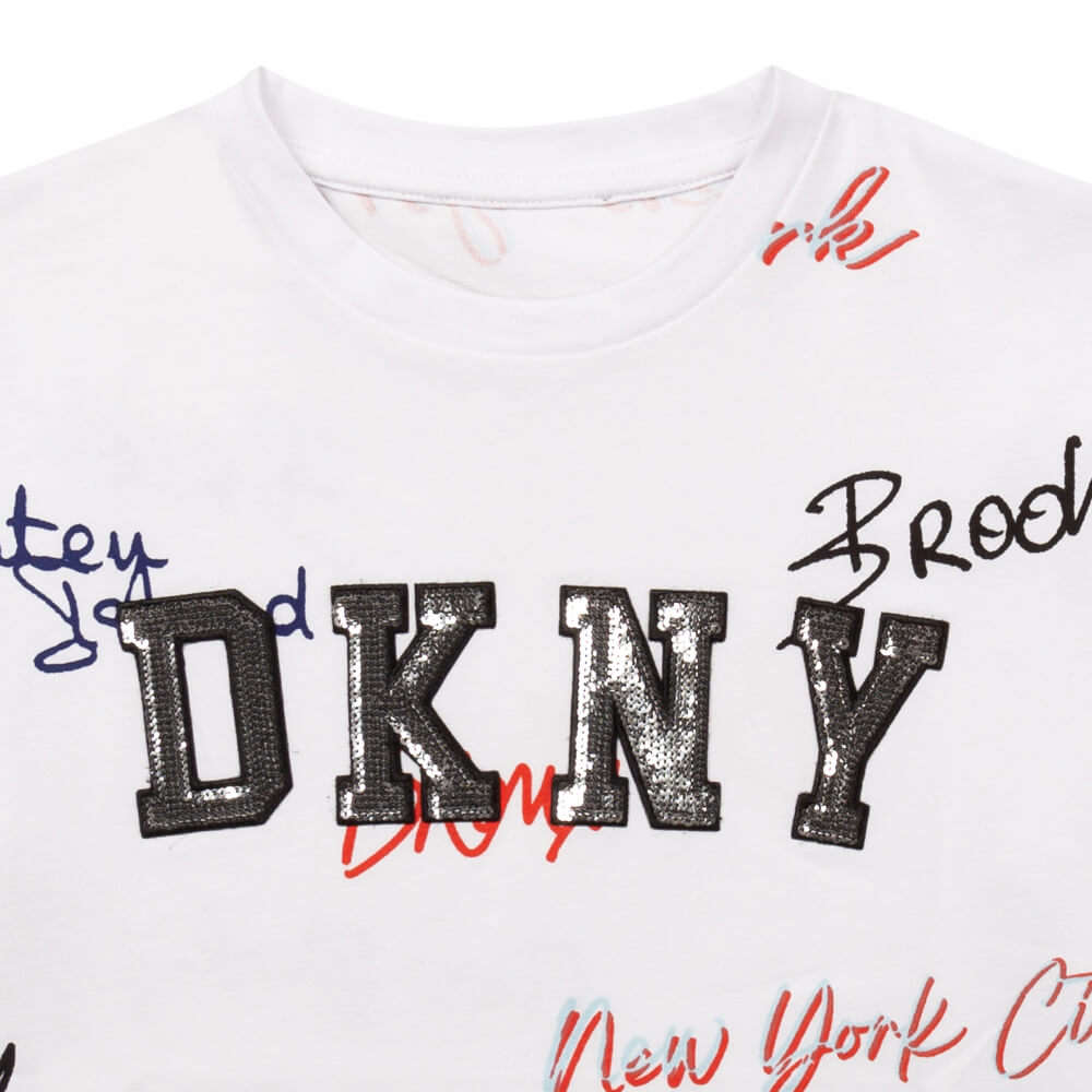 DKNY Girls, Fancy T-Shirt, White