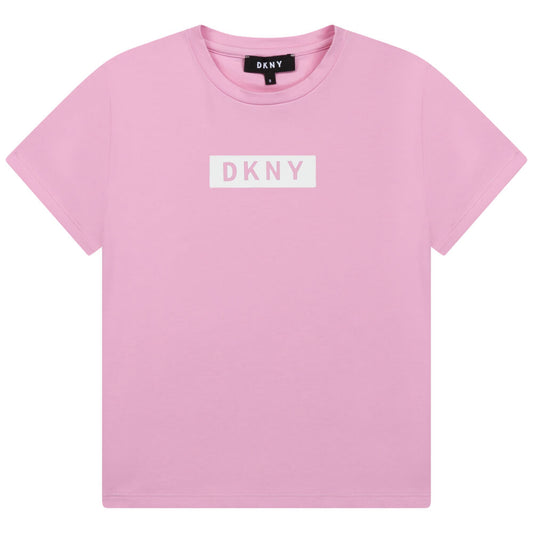 DKNY Girls, Short Sleeves Tee-Shirt, Pink