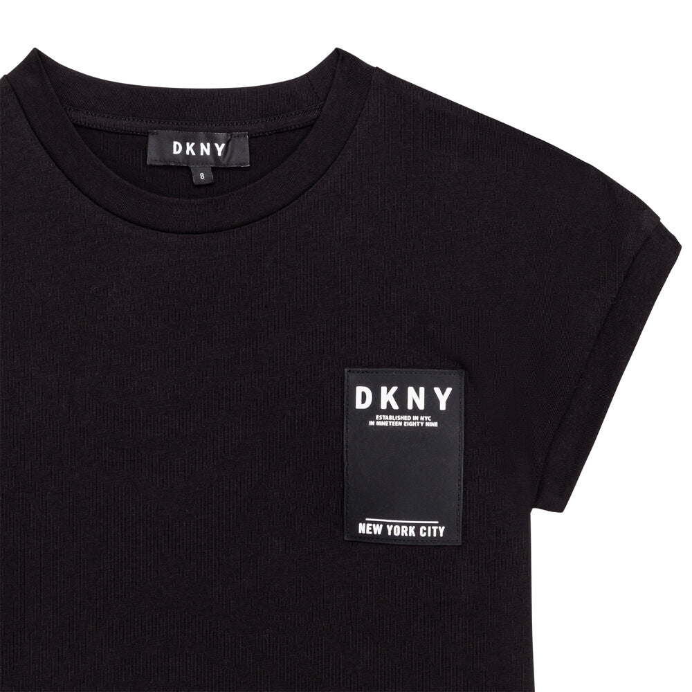 DKNY Girls, Sleeve Dress, Black