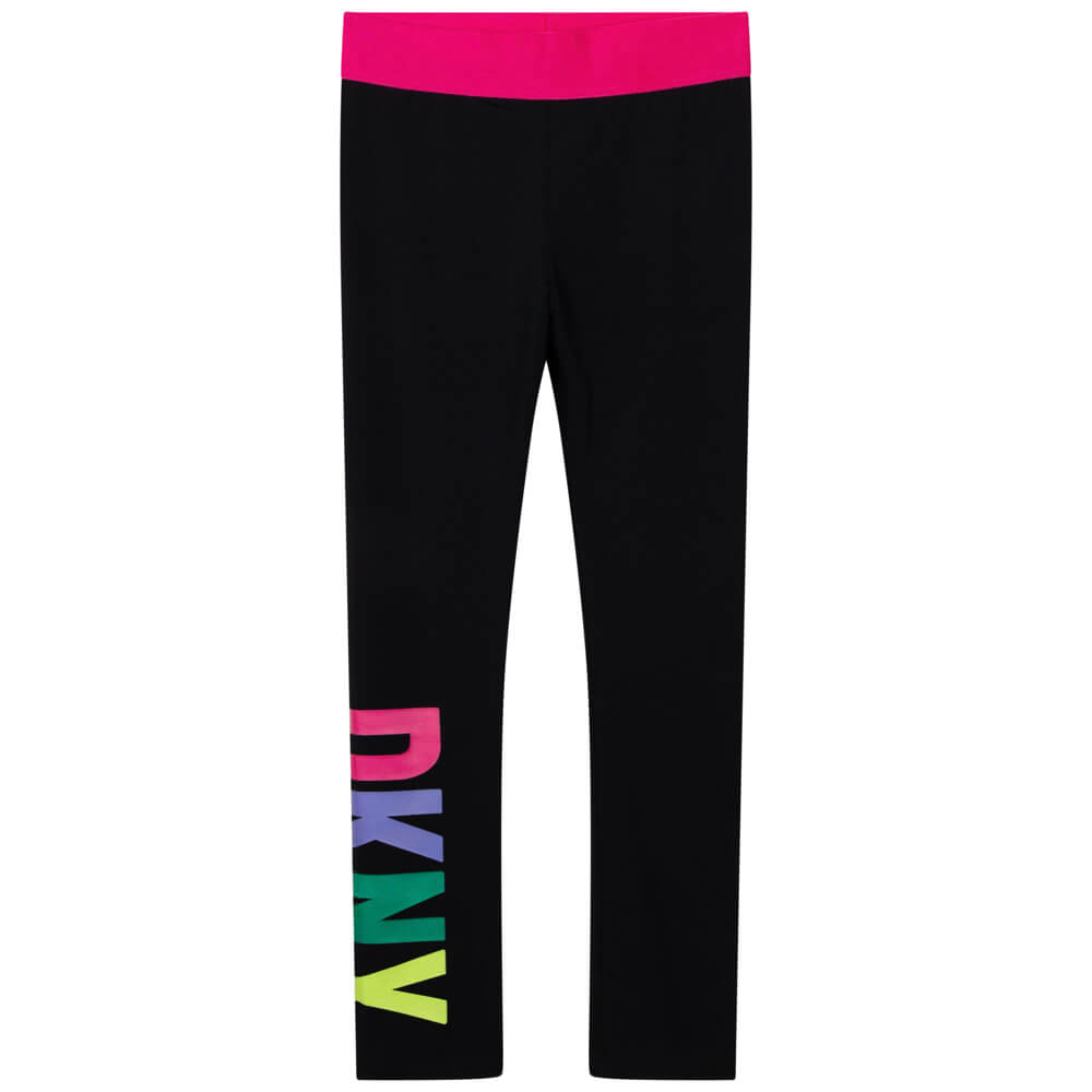 DKNY Kidswear, Girls Leggings, Black