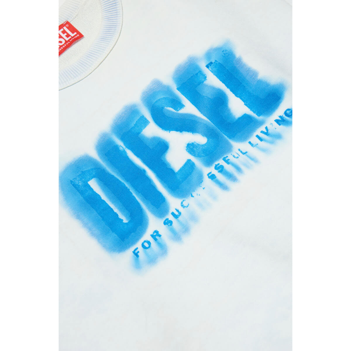 Diesel Boys White Logo Sweatshirt