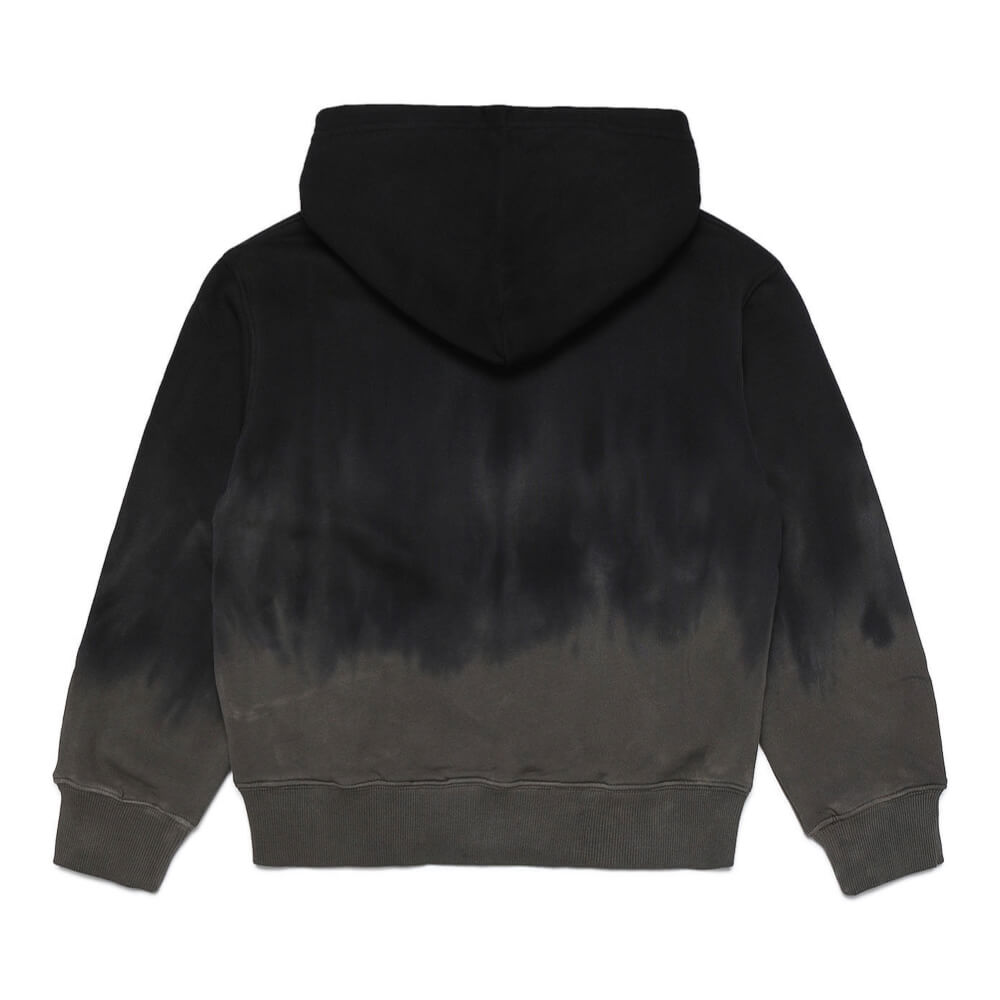 Diesel Boys Black Summer Zip Over Sweatshirt