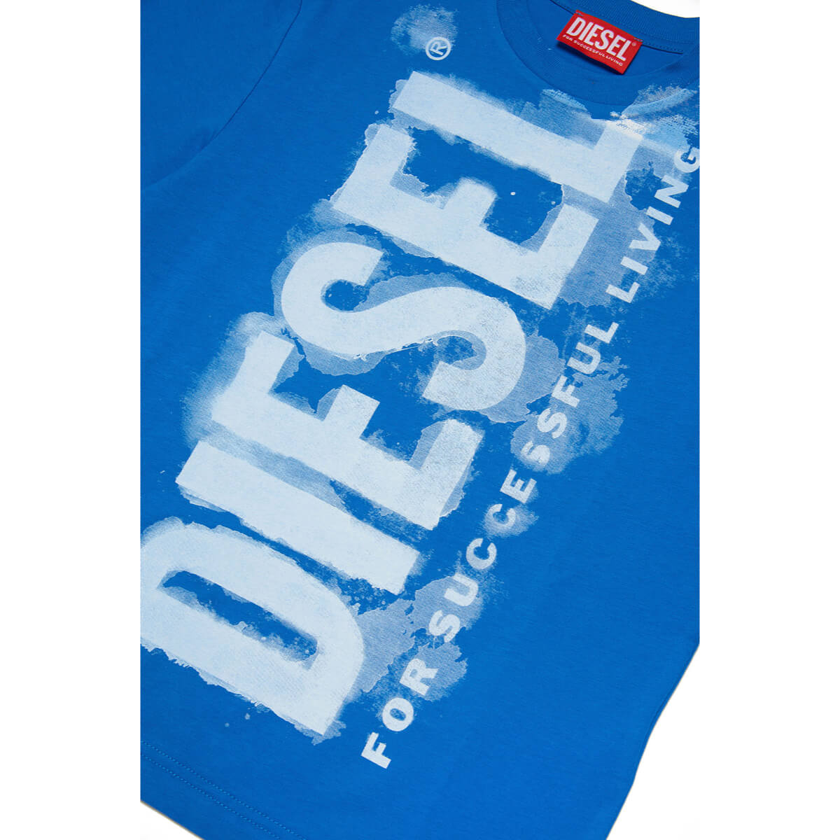 Diesel Boys Blue T-Shirt With Logo