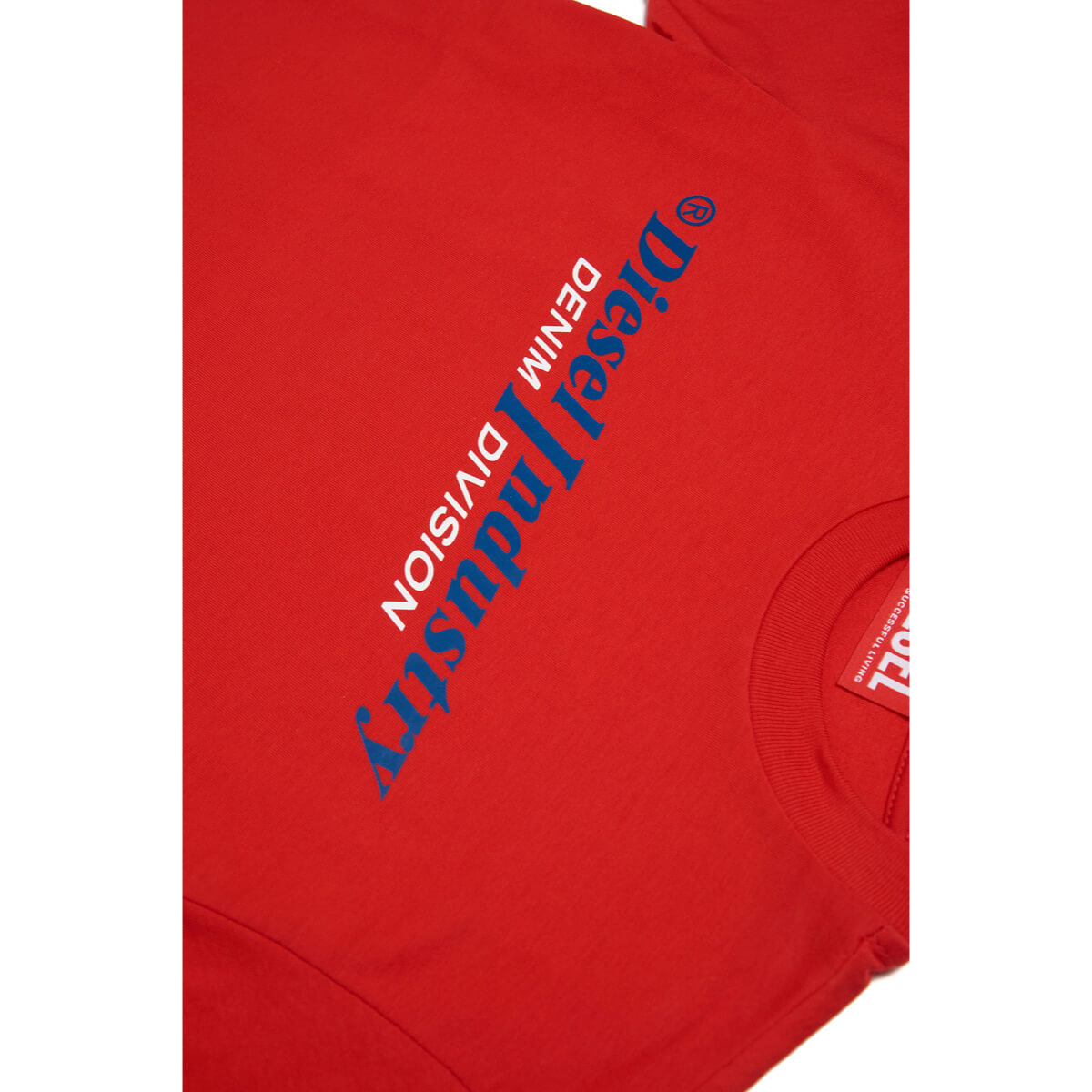 Diesel Boys Red Casual T-Shirt With Logo