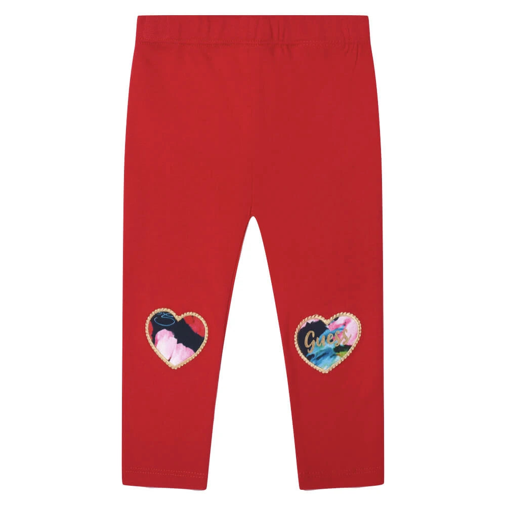 Guess Baby Girls Multi Long Sleeve Top and Leggings Combo Set