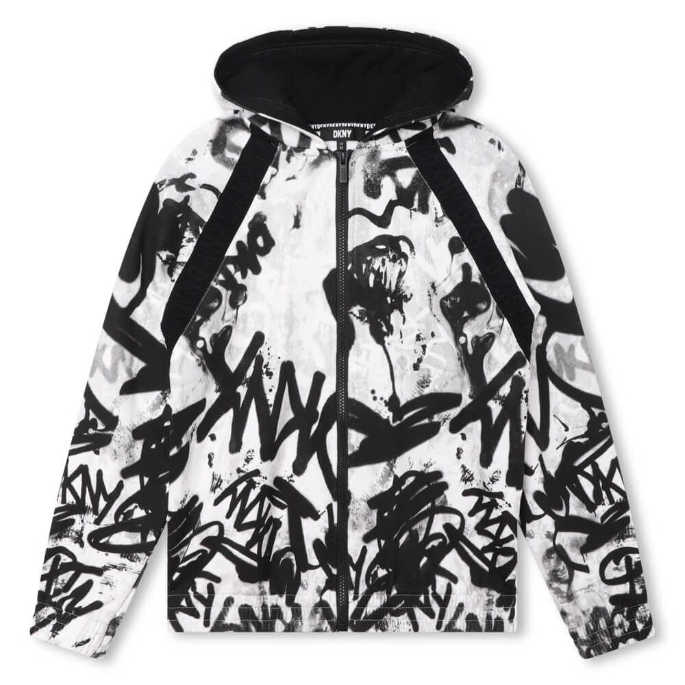 DKNY Kids, Boys Hooded Cardigan, White