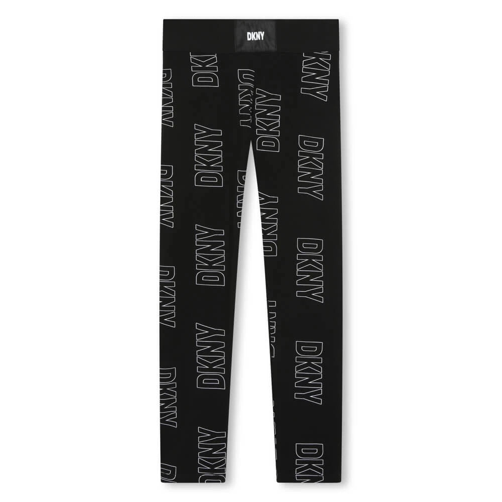DKNY Kids, Girls Leggings, White Black
