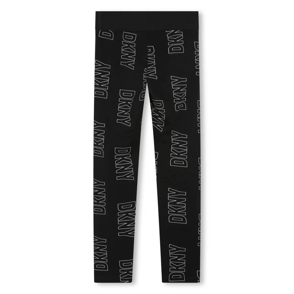 DKNY Kids, Girls Leggings, White Black