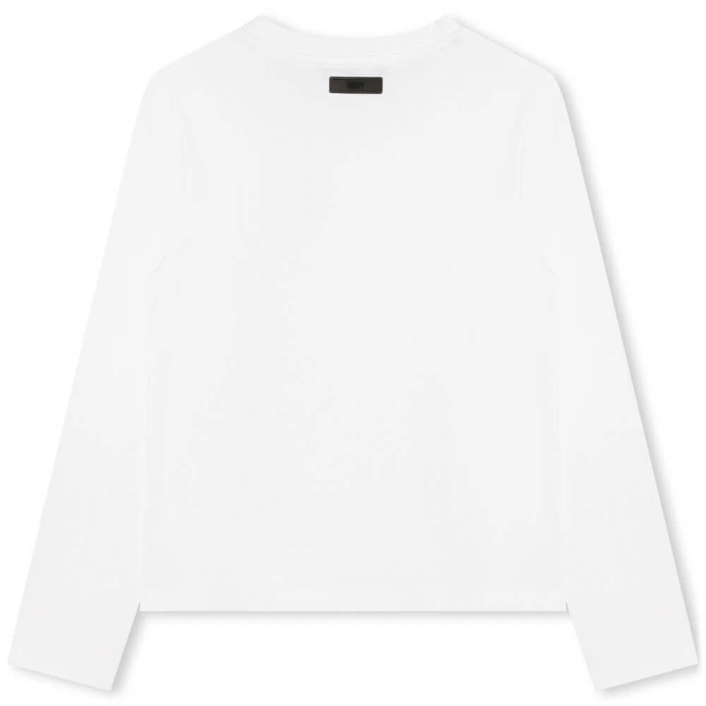 DKNY Kids, Girls Long Sleeve T-Shirt, White
