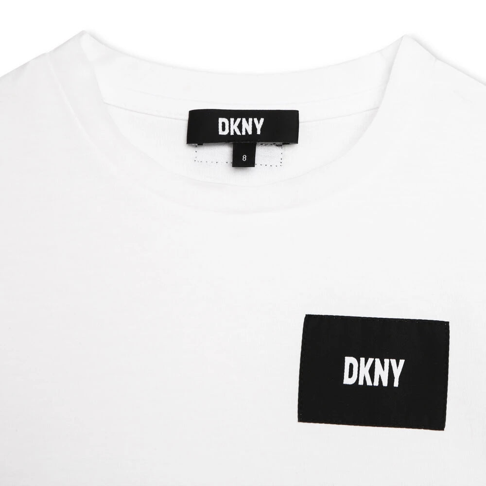 DKNY Kids, Girls Long Sleeve T-Shirt, White