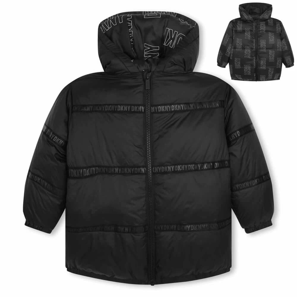 Dkny black puffer sales