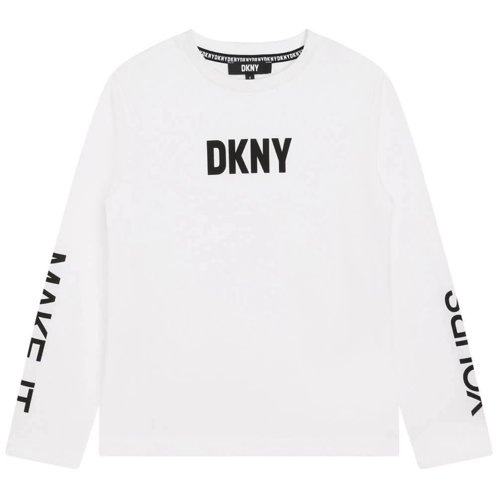 Unisex White Long Sleeve T Shirt