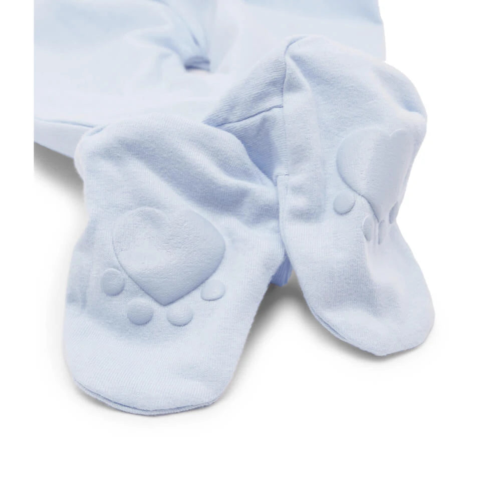 Guess Unisex Blue Stretch Jersey Babysuit