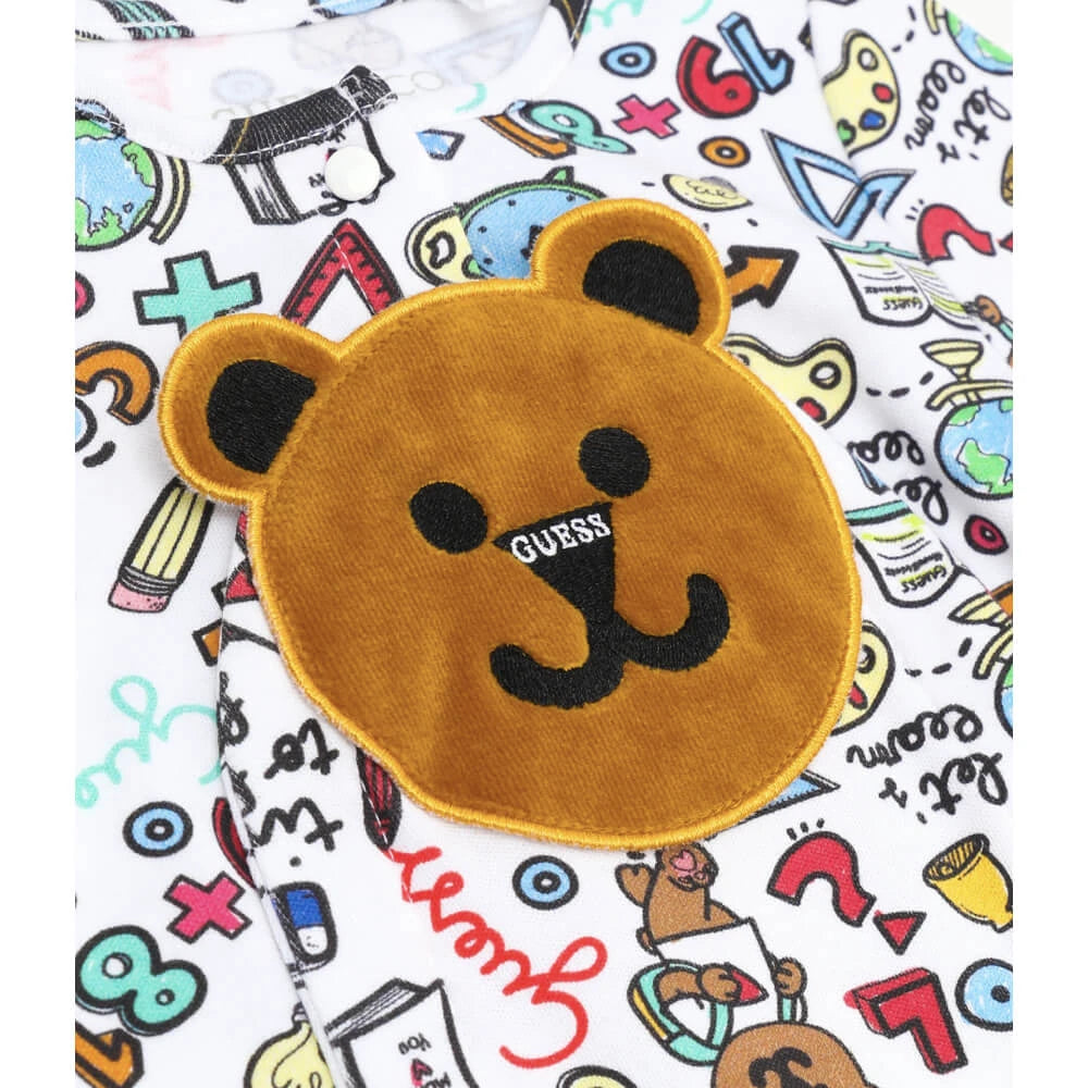 Guess Unisex Multi Interlock Babysuit