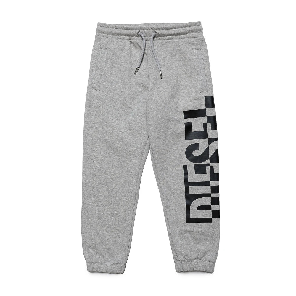 Diesel Boys Grey Joggers With Large Side Logo