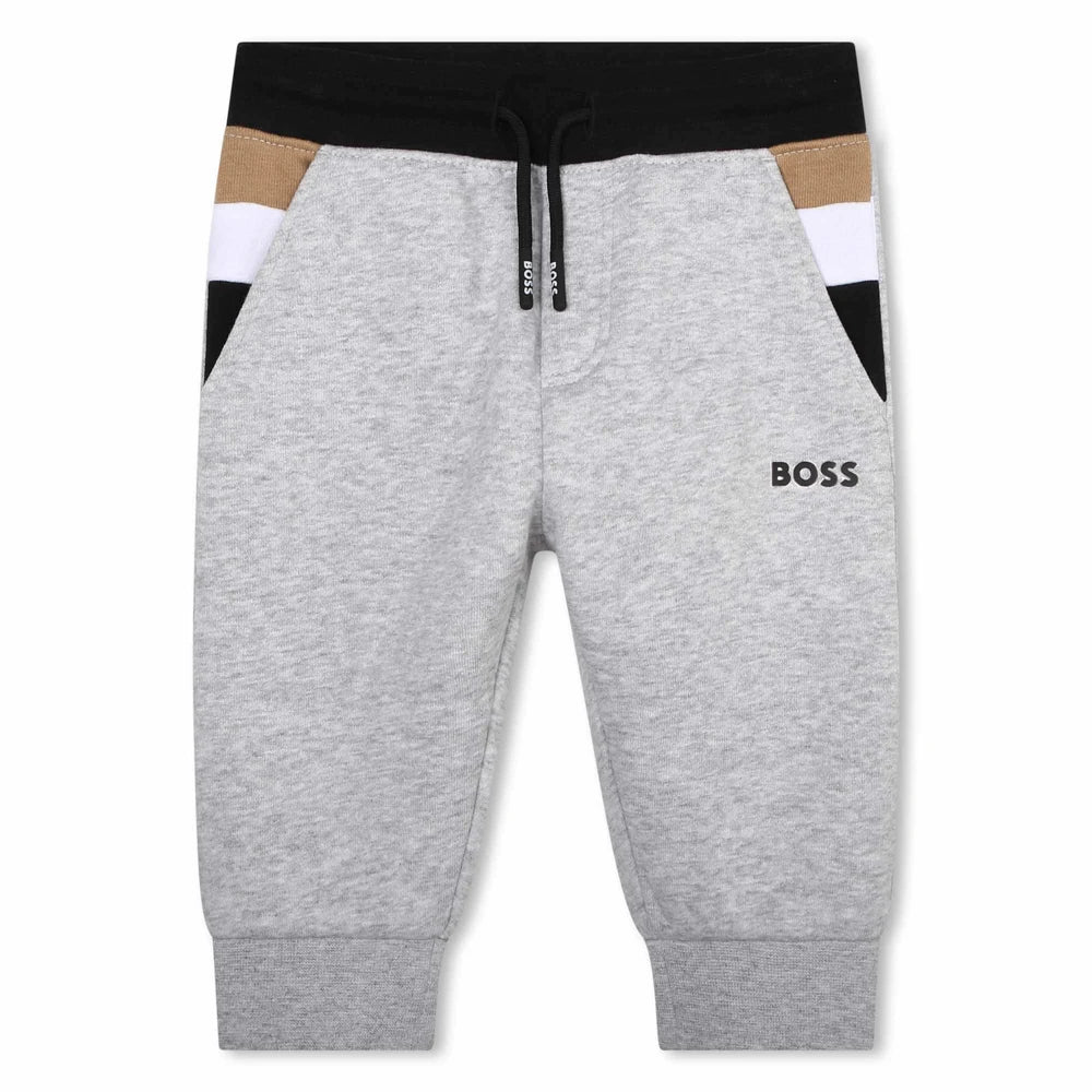 Boss Kidswear Baby Boys Chine Grey Jogging Bottoms