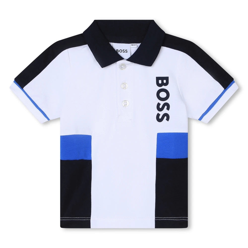 Boss Kidswear Baby Boys White Polo Shirt