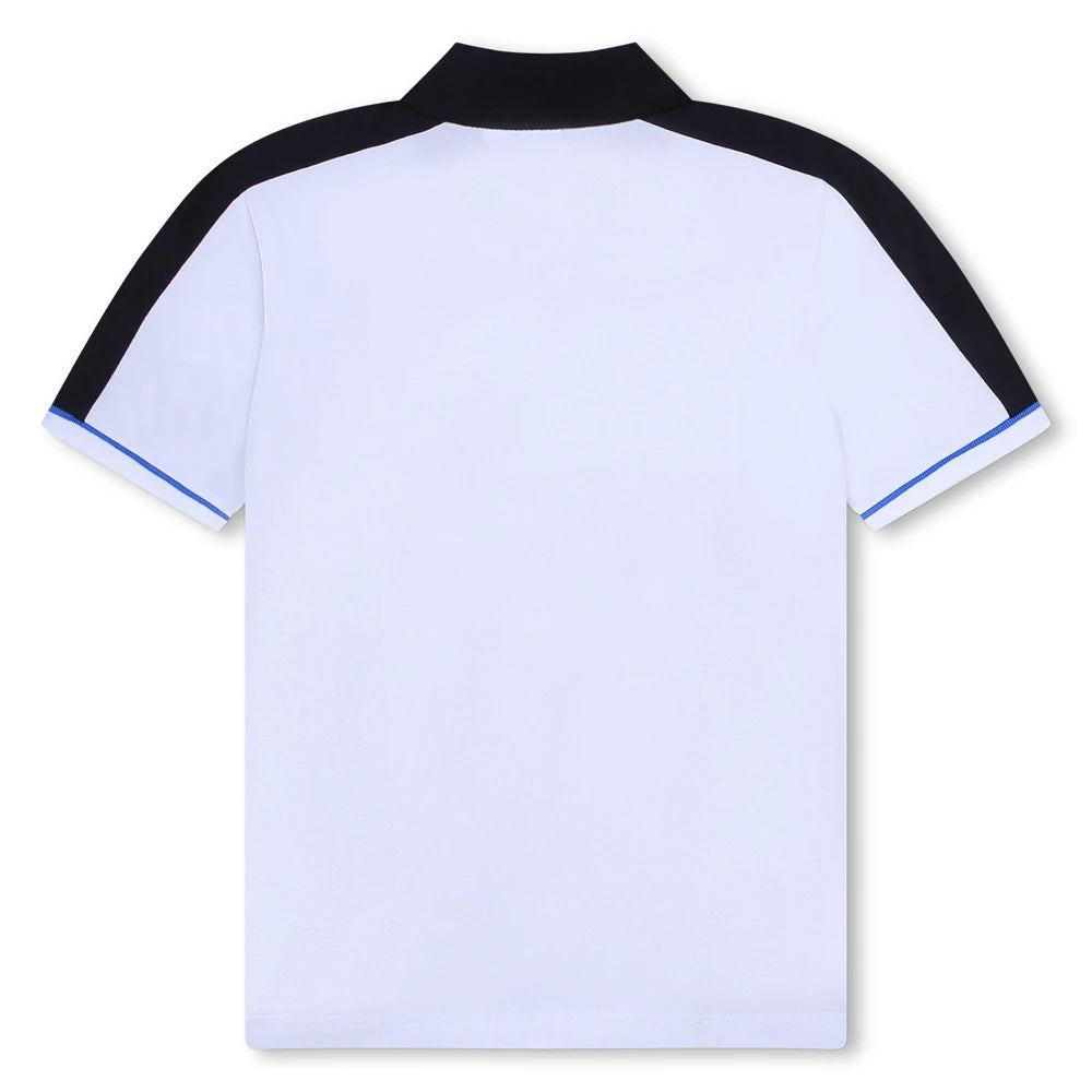 Boss Kidswear Boys White Short Sleeve Polo Shirt