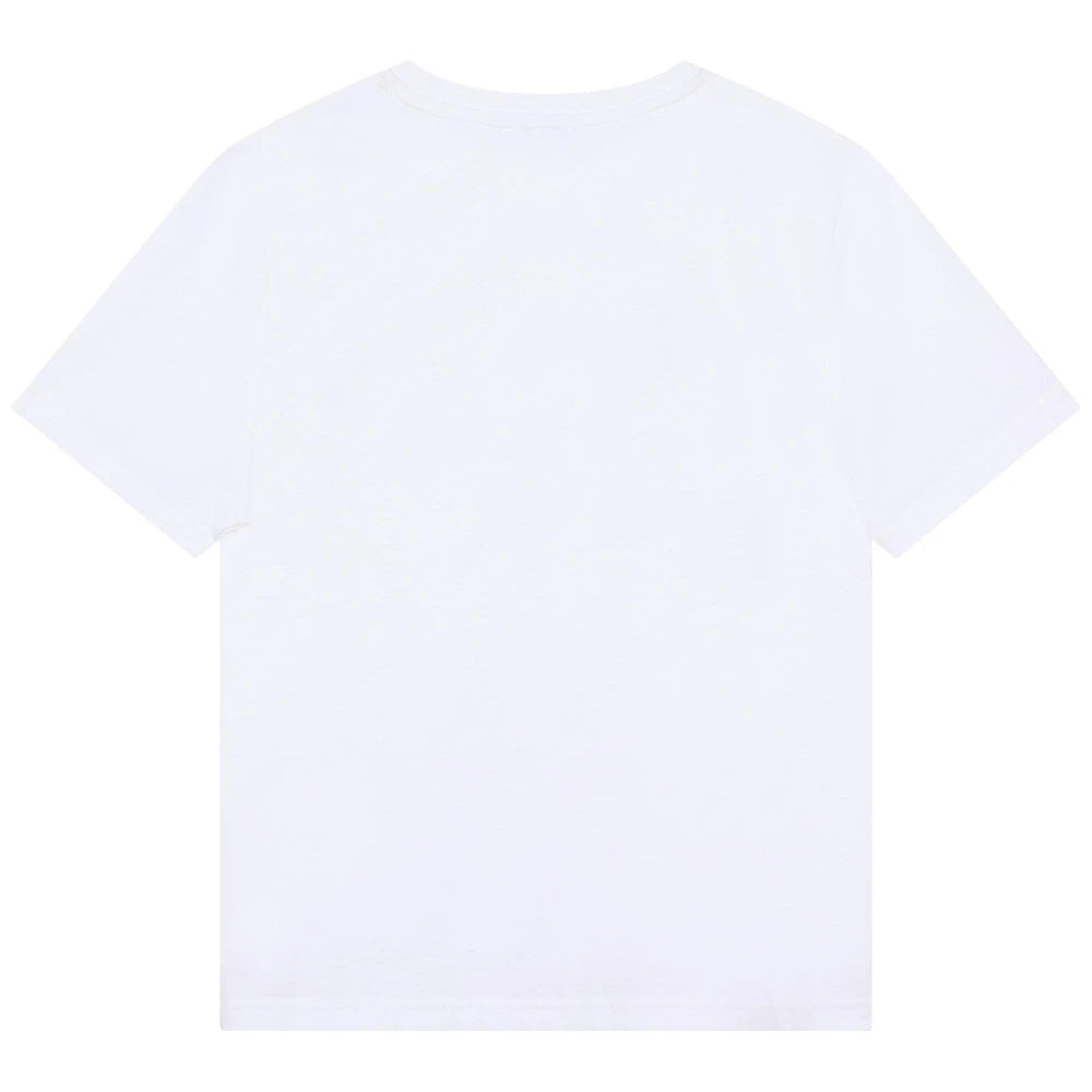 Boss Kidswear Boys White Short Sleeves T-Shirt