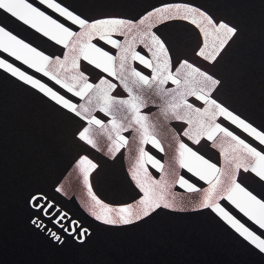 Guess Girls Black Long Sleeved Active Sweatshirt