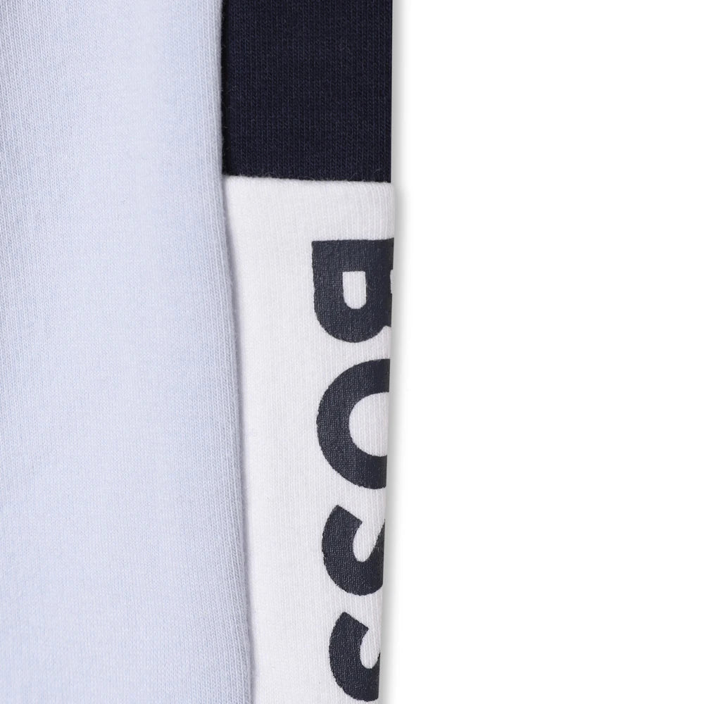 Boss Kidswear Baby Boys Pale Blue Joggers & Sweatshirt Set