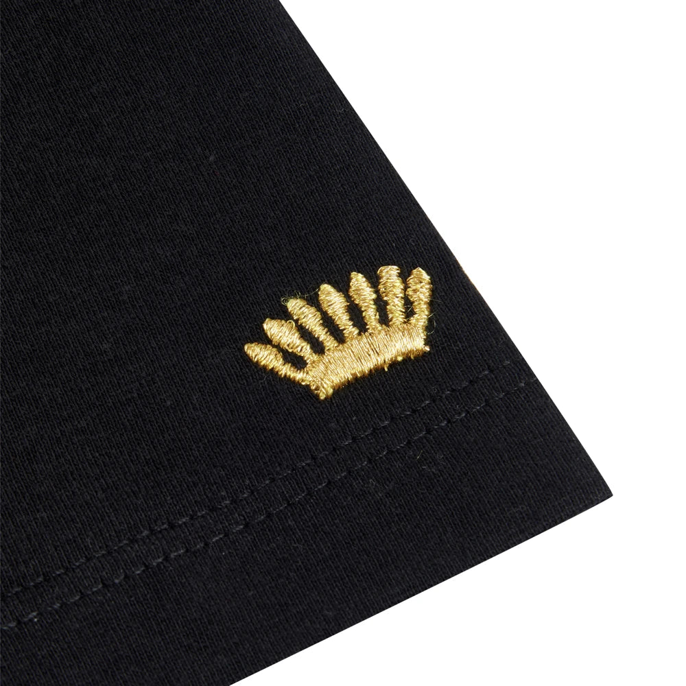 Juicy Couture Girls Black Luxe Diamante Boxy SS T-Shirt