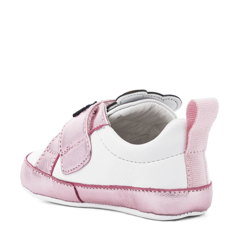 Moschino Baby Girls Multi Teddy Patch & Logo Strap Trainers