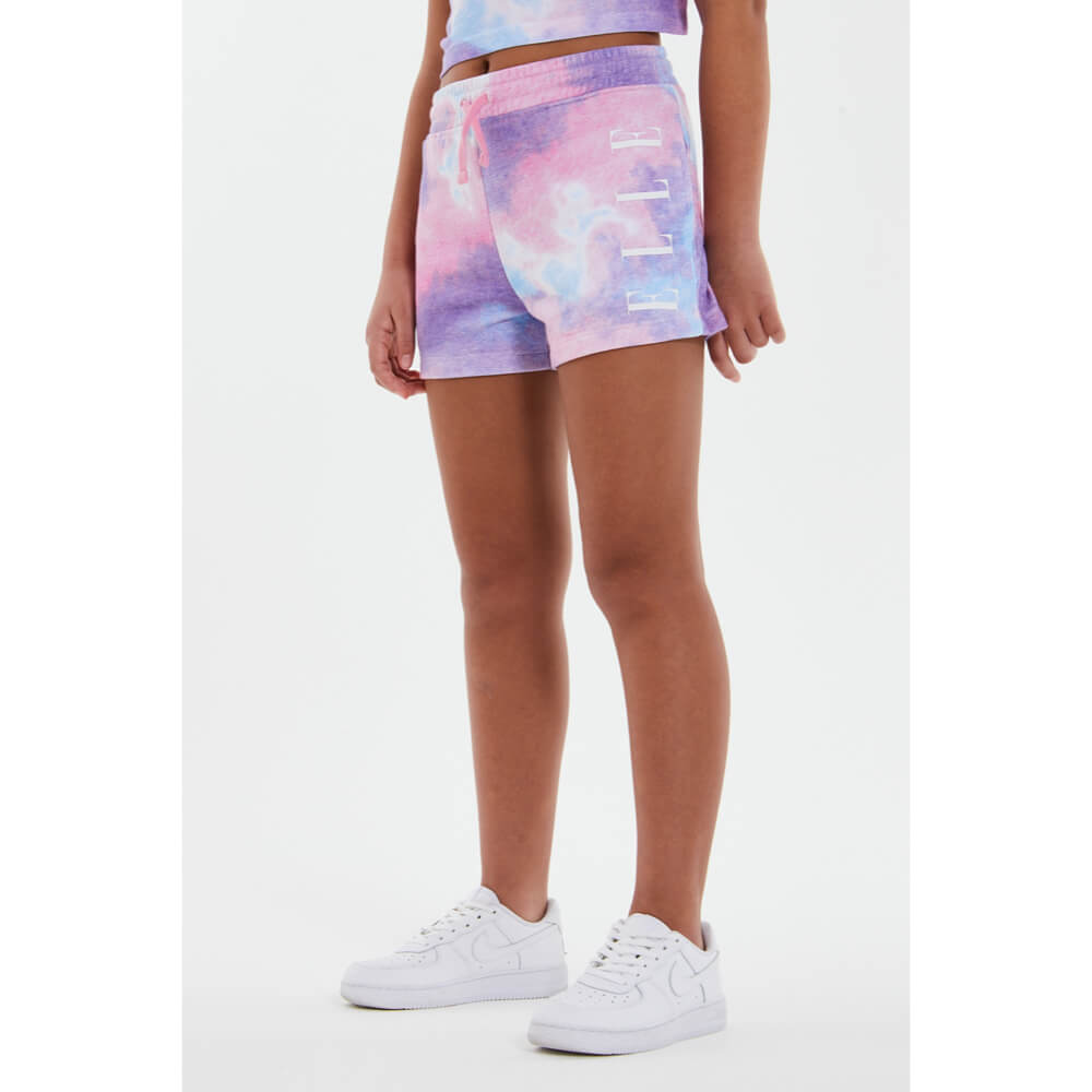 Elle Girls Crystal Blue Cloud Shorts
