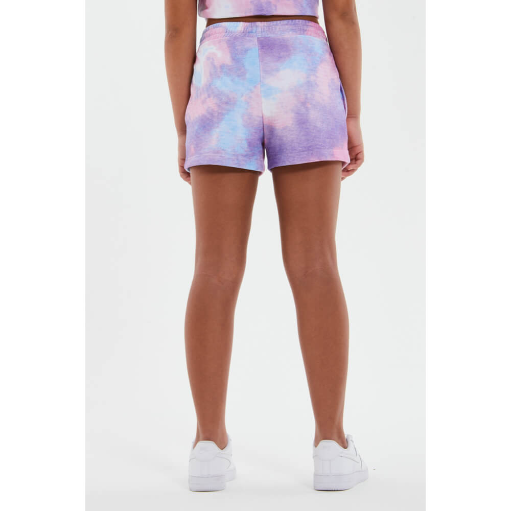 Elle Girls Crystal Blue Cloud Shorts