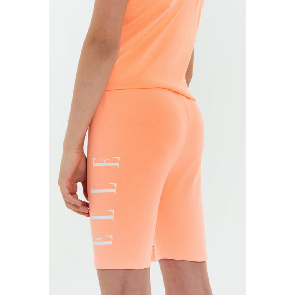 Elle Girls Summer Neon Orange Cycling Shorts